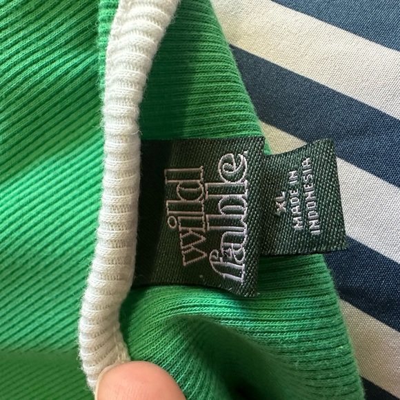 Wild Fable Green Halter Top Ribbed Dress - Picture 4 of 5